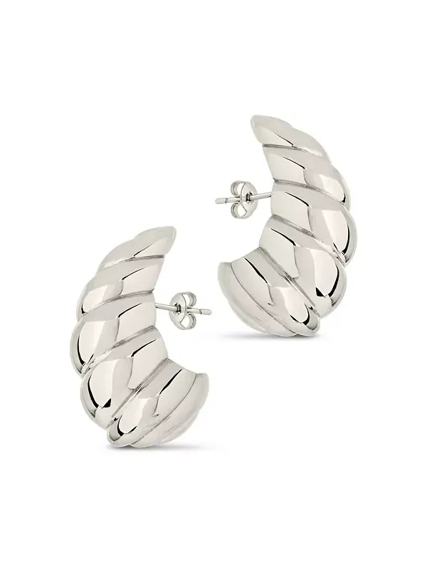 Серьги-Гвоздики Bobine Sterling Forever — изображение 3 из 4, оттенок серебряный