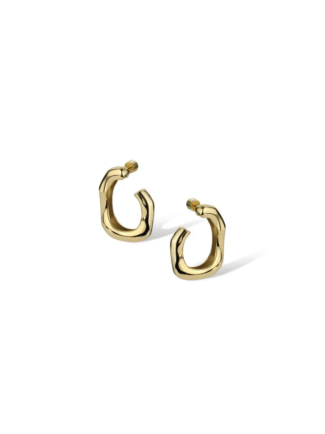 Серьги-кольца в форме корня Retro Chic — изображение 1 из 3, оттенок золото