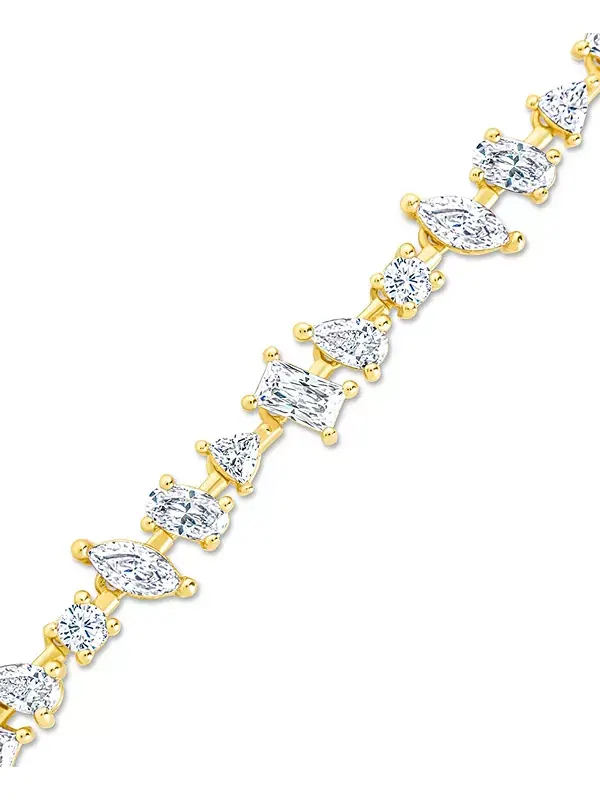 Браслет с кубическим цирконием Sterling Forever Ellery — изображение 2 из 3, оттенок золото
