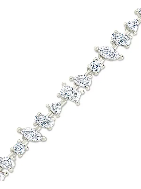 Браслет с кубическим цирконием Sterling Forever Ellery — изображение 2 из 2, оттенок серебряный