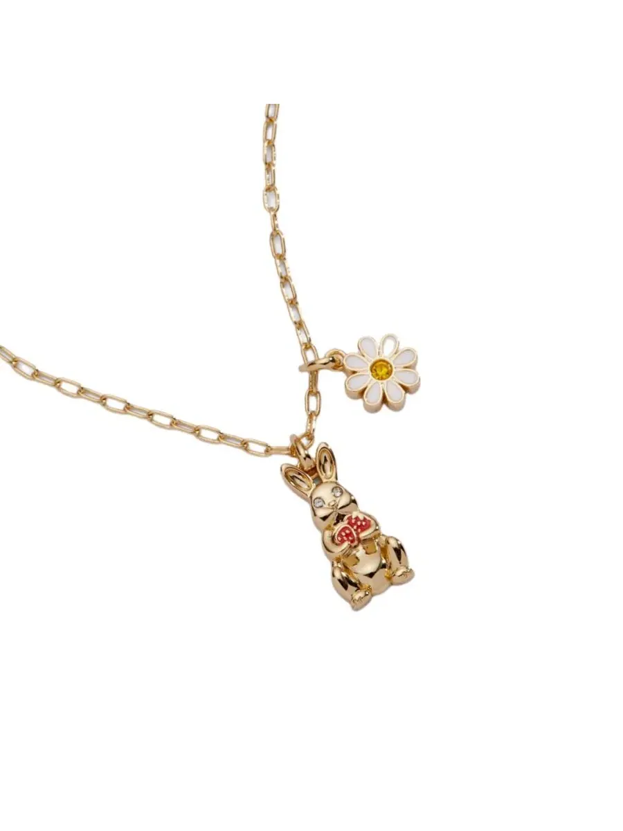 Колье с подвеской в виде зайчика Alex And Ani — изображение 2 из 5, оттенок нет цвета