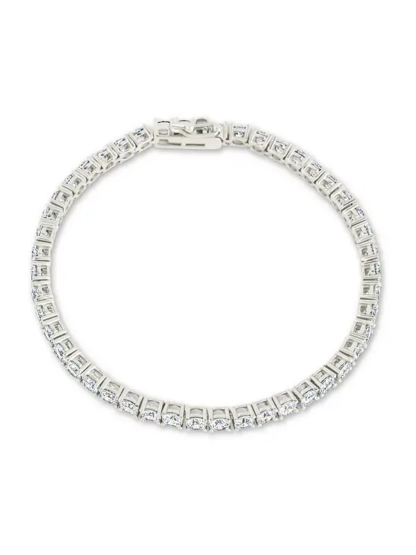 Теннисный браслет Jadon из кубического циркония Sterling Forever — изображение 1 из 3, оттенок серебряный