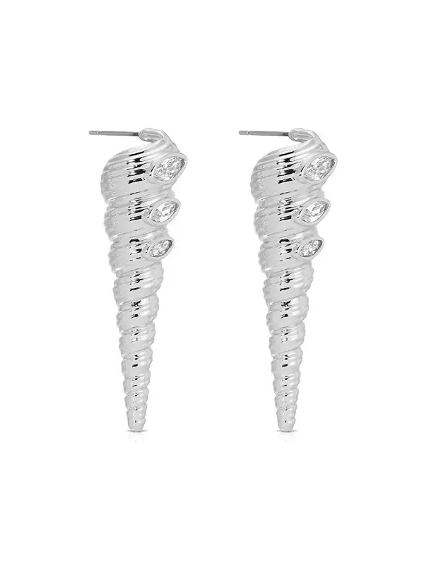 Серьги-Ракушки Капри Ettika — изображение 2 из 3, оттенок серебряный