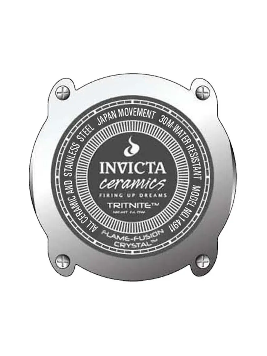 Женские кварцевые часы 14911 с керамическим циферблатом Invicta — изображение 3 из 3, оттенок черный