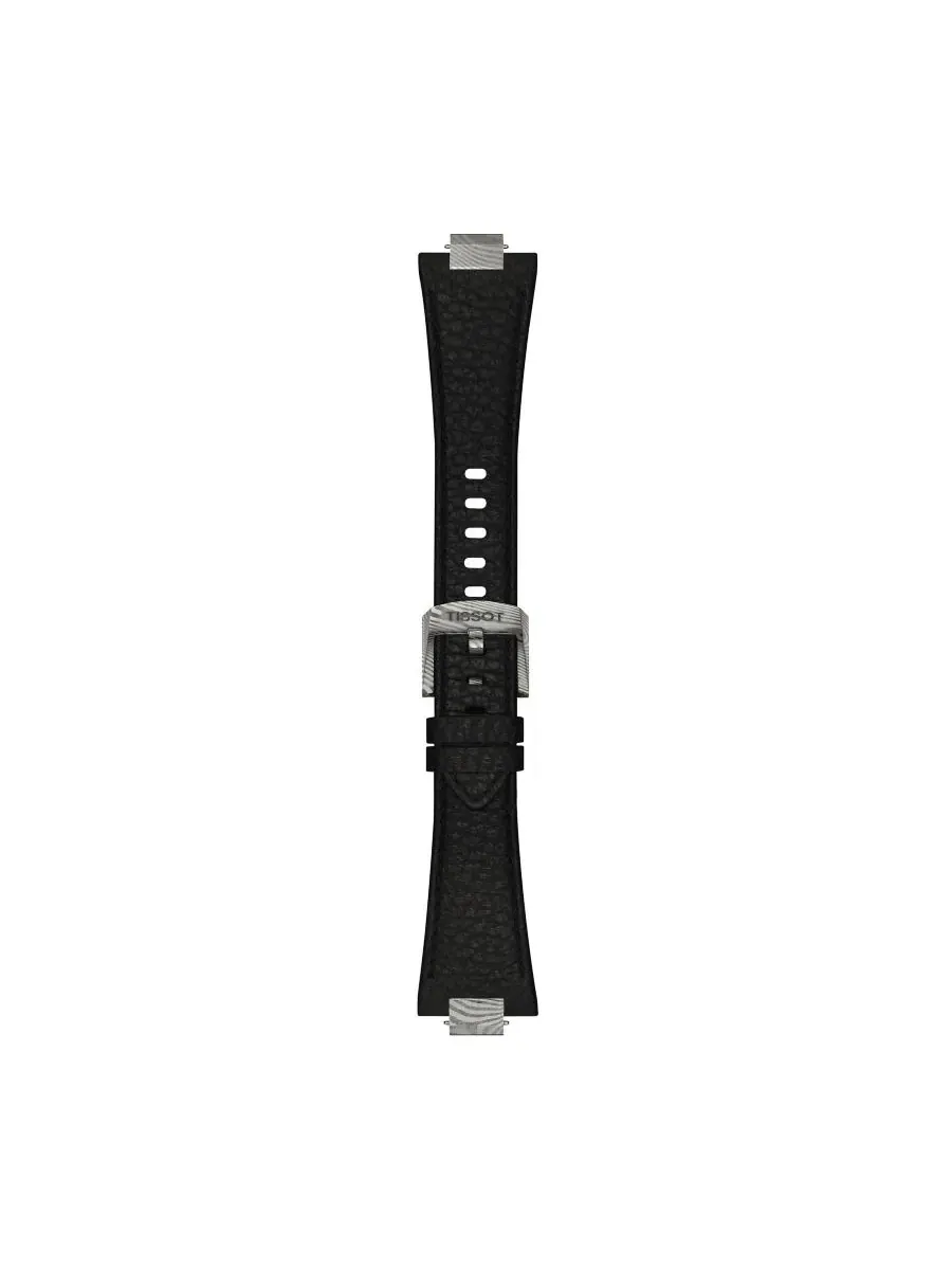 Часы унисекс с черным кожаным браслетом, 38 мм Tissot — изображение 4 из 5, оттенок серый