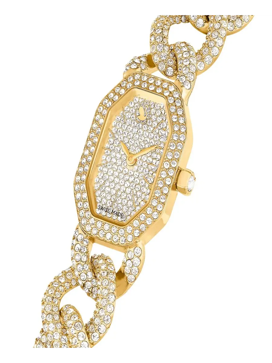 Часы женские со стразами Swarovski — изображение 4 из 6, оттенок золото