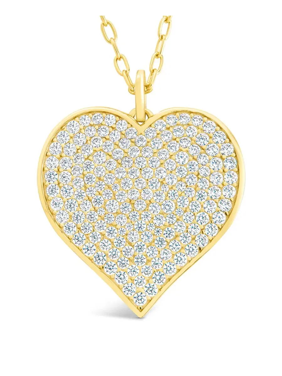 Подвеска-сердце с кристаллами Cubic Zirconia Sterling Forever — изображение 1 из 3, оттенок золото