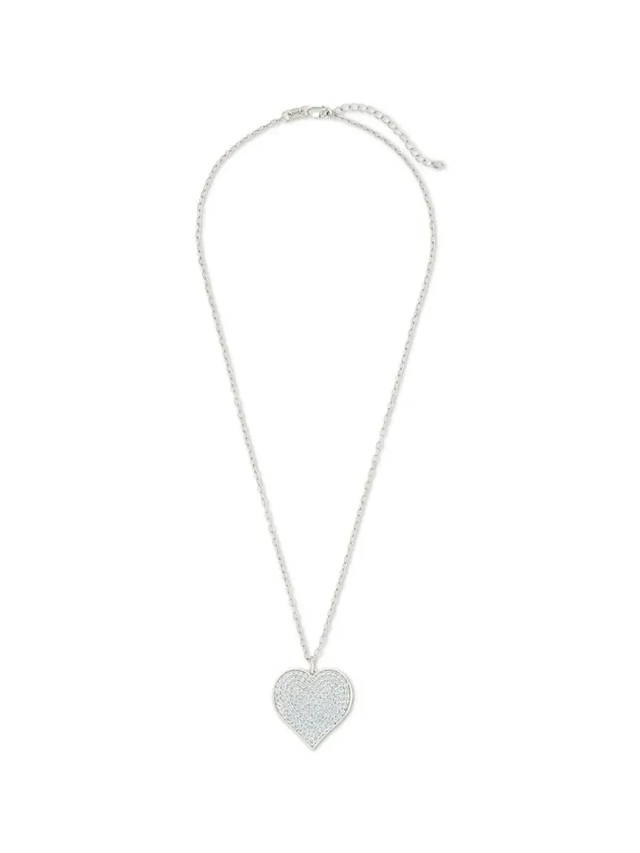 Подвеска-сердце с кубическим цирконием Sterling Forever — изображение 2 из 3, оттенок серебряный