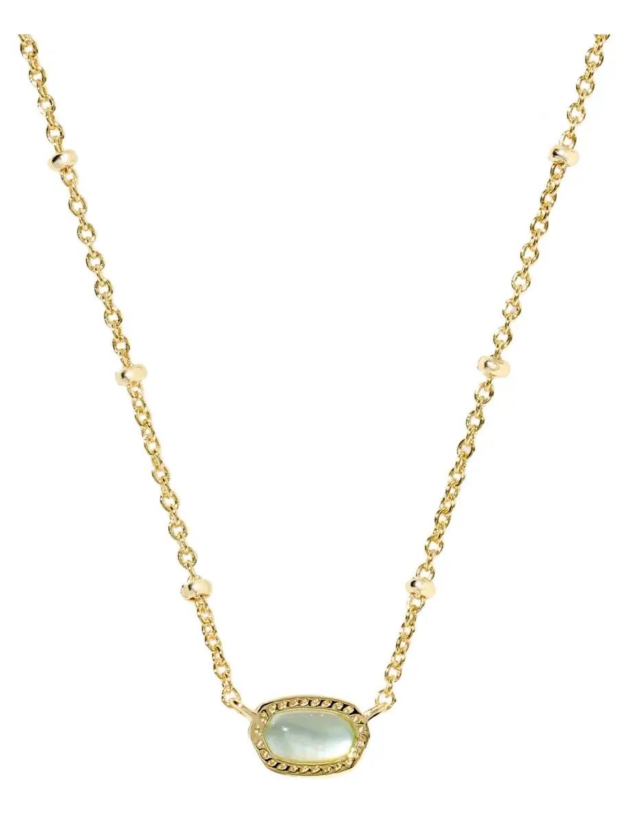 Подвеска-кулон с бирюзой на цепочке Kendra Scott — изображение 1 из 2, оттенок золотистый/светлый серый