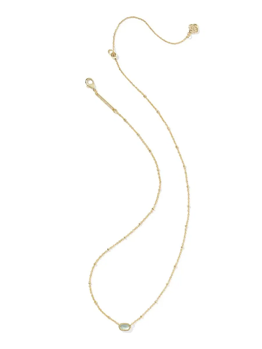 Подвеска-кулон с бирюзой на цепочке Kendra Scott — изображение 2 из 2, оттенок золотистый/светлый серый