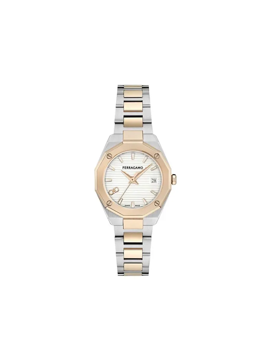Женские часы Edge Two-Tone с браслетом из стали, 28 мм Ferragamo