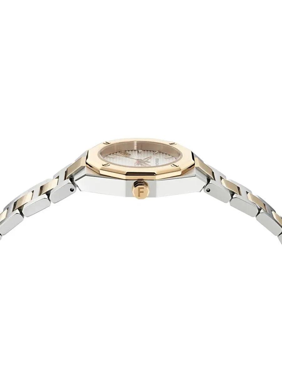 Женские часы Edge Two-Tone с браслетом из стали, 28 мм Ferragamo — изображение 2 из 5, оттенок мульти