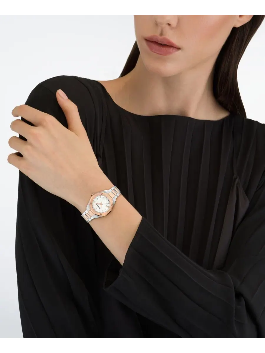 Женские часы Edge Two-Tone с браслетом из стали, 28 мм Ferragamo — изображение 5 из 5, оттенок мульти