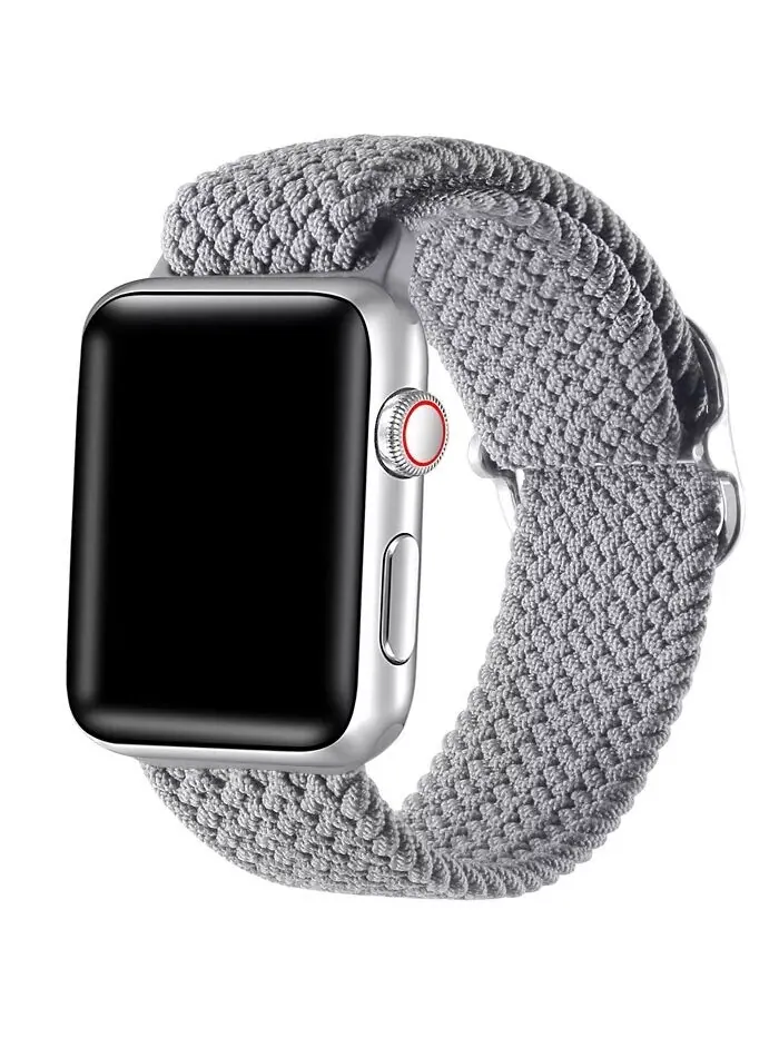 Унисекс нейлоновый ремешок Avalon для Apple Watch, размер: 42 мм, 44 мм, 45 мм, 49 мм Posh Tech — серый