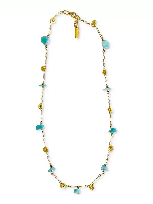 Короткое ожерелье Нефатари Minu Jewels — золотистый