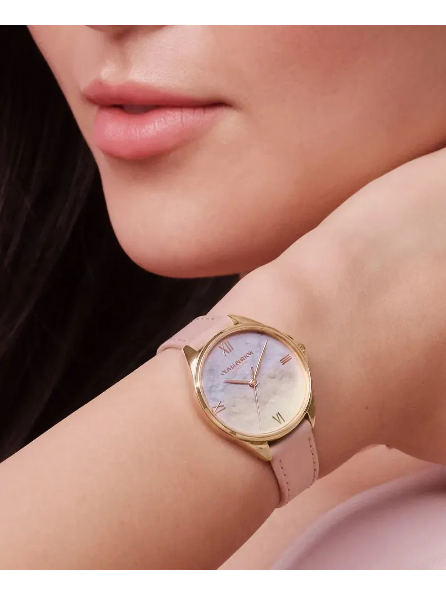 Женские часы Azure с розовым ремешком, 30 мм Olivia Burton — изображение 6 из 7, оттенок розовый