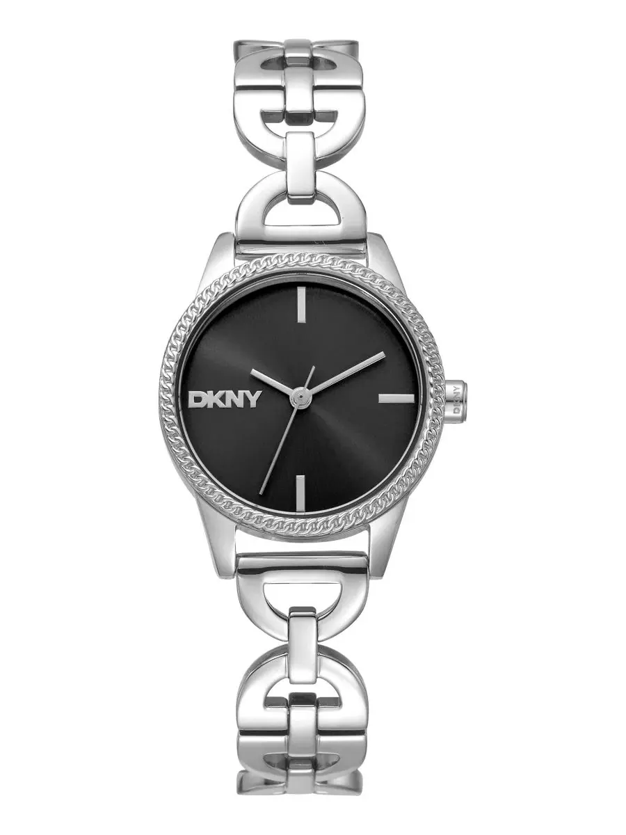 Женские часы с браслетом из нержавеющей стали, кварцевые, 26 мм DKNY