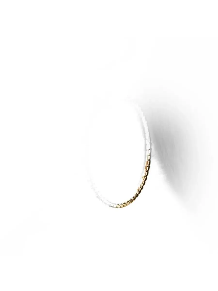 Серьги-кольца Omega с золотистым покрытием Jessica Simpson — изображение 3 из 6, оттенок золото