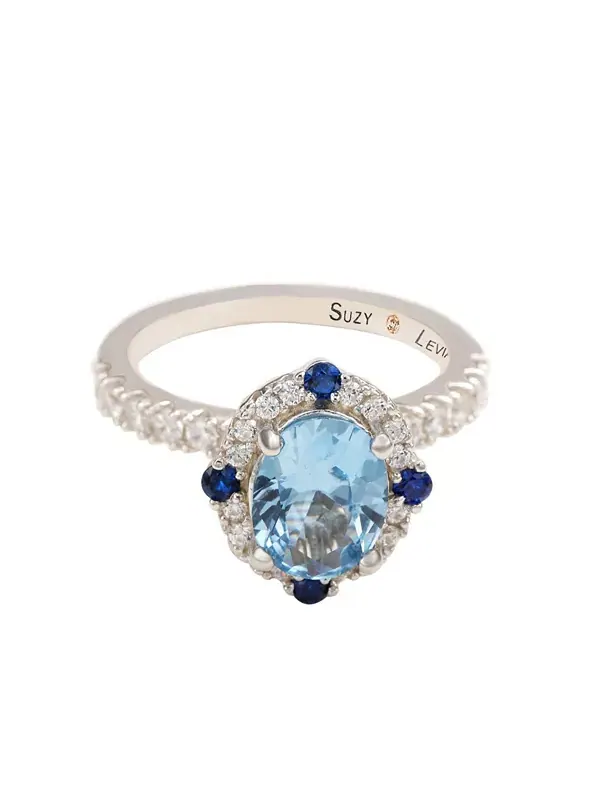 Кольцо Suzy Levian из стерлингового серебра с овальным кубическим цирконием Suzy Levian New York — изображение 2 из 3