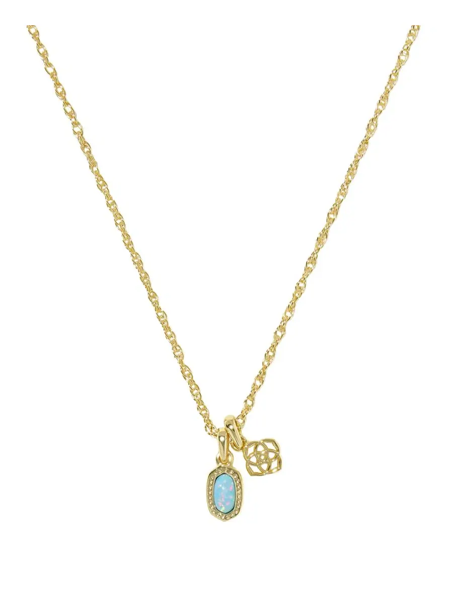 Миниатюрный короткий кулон Elisa Dira с покрытием из 14-каратного золота Kendra Scott — изображение 1 из 3