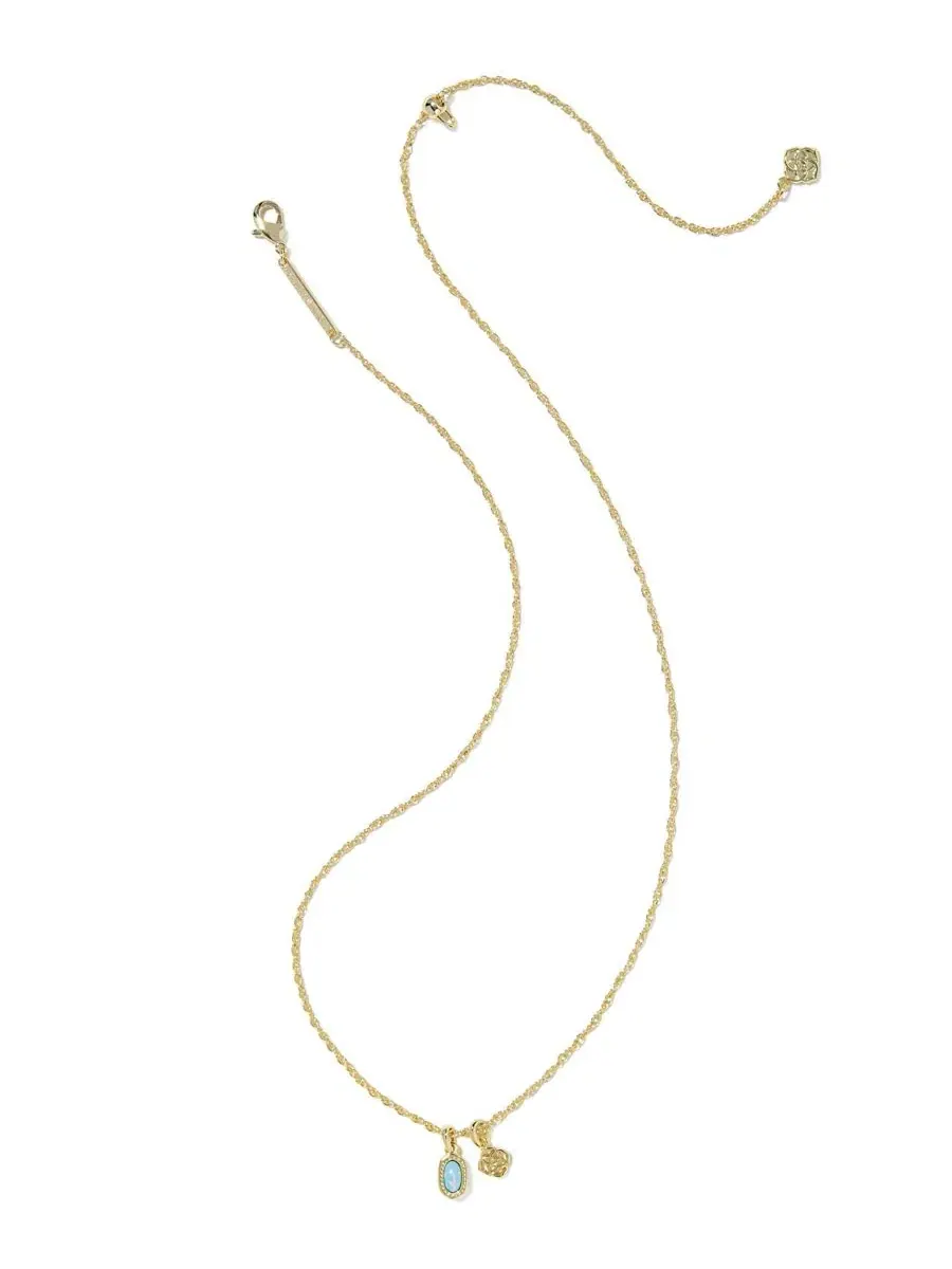 Миниатюрный короткий кулон Elisa Dira с покрытием из 14-каратного золота Kendra Scott — изображение 2 из 3