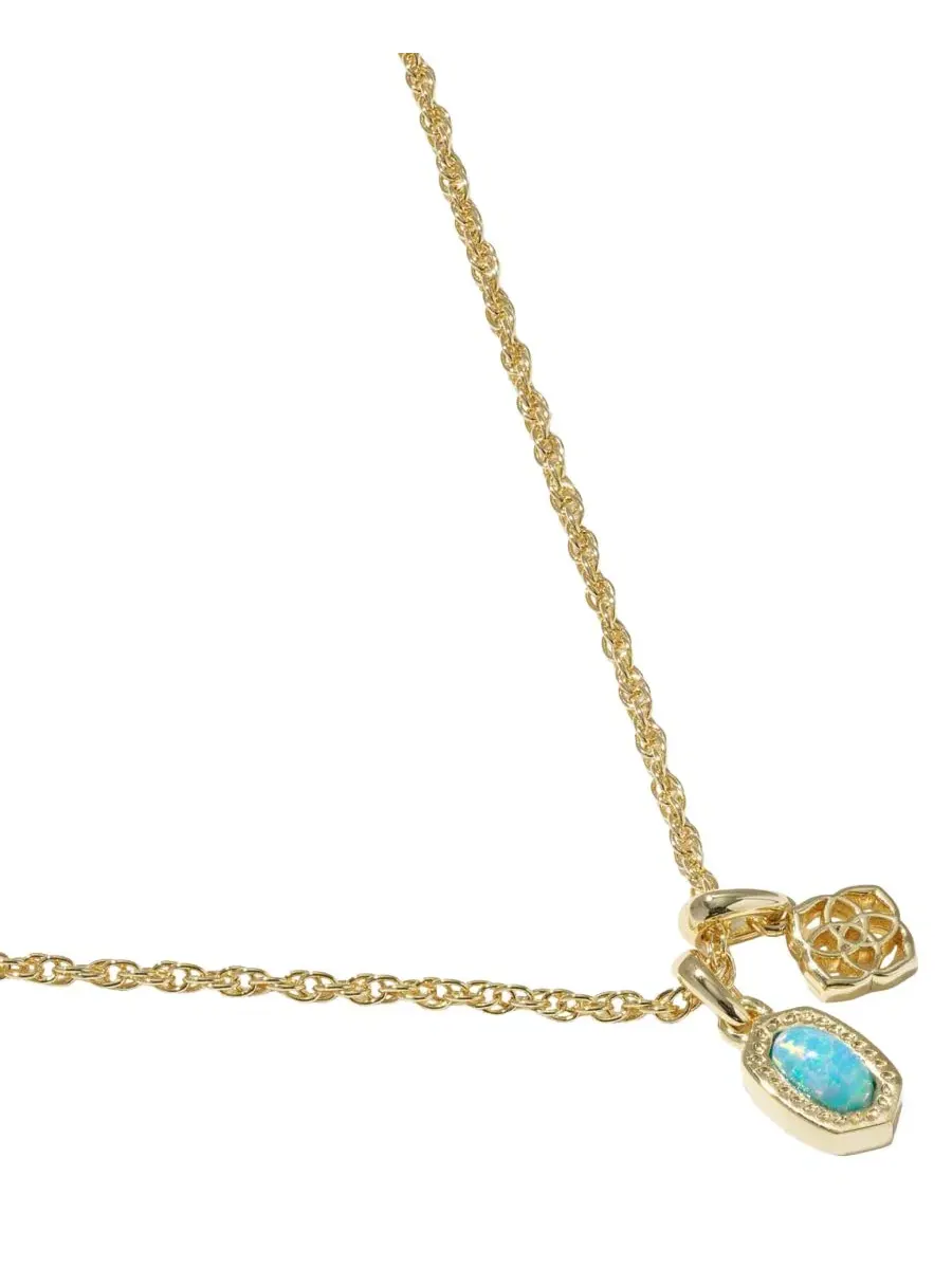 Миниатюрный короткий кулон Elisa Dira с покрытием из 14-каратного золота Kendra Scott — изображение 3 из 3