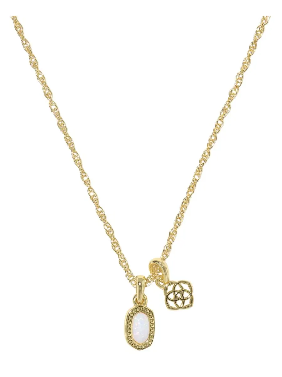 Миниатюрный короткий кулон Elisa Dira с покрытием из 14-каратного золота Kendra Scott — изображение 1 из 3