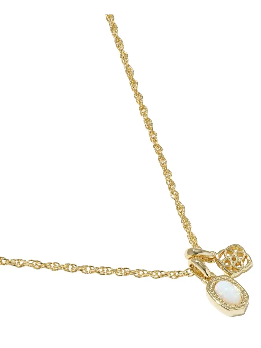 Миниатюрный короткий кулон Elisa Dira с покрытием из 14-каратного золота Kendra Scott — изображение 3 из 3