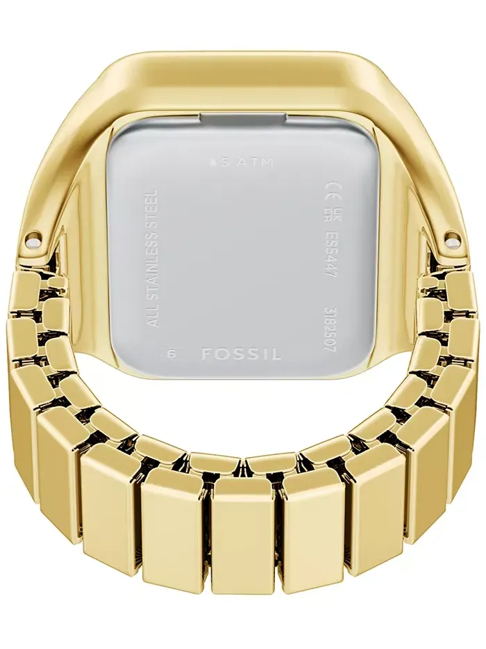 Женские часы Raquel Watch Ring с двумя стрелками, позолоченный корпус из нержавеющей стали, 14 мм — изображение 2 из 7