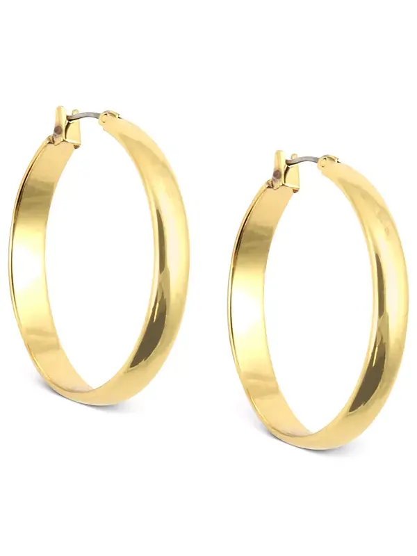 Серьги-Кольца, 1,25 дюйма Anne Klein — изображение 1 из 4, оттенок золото