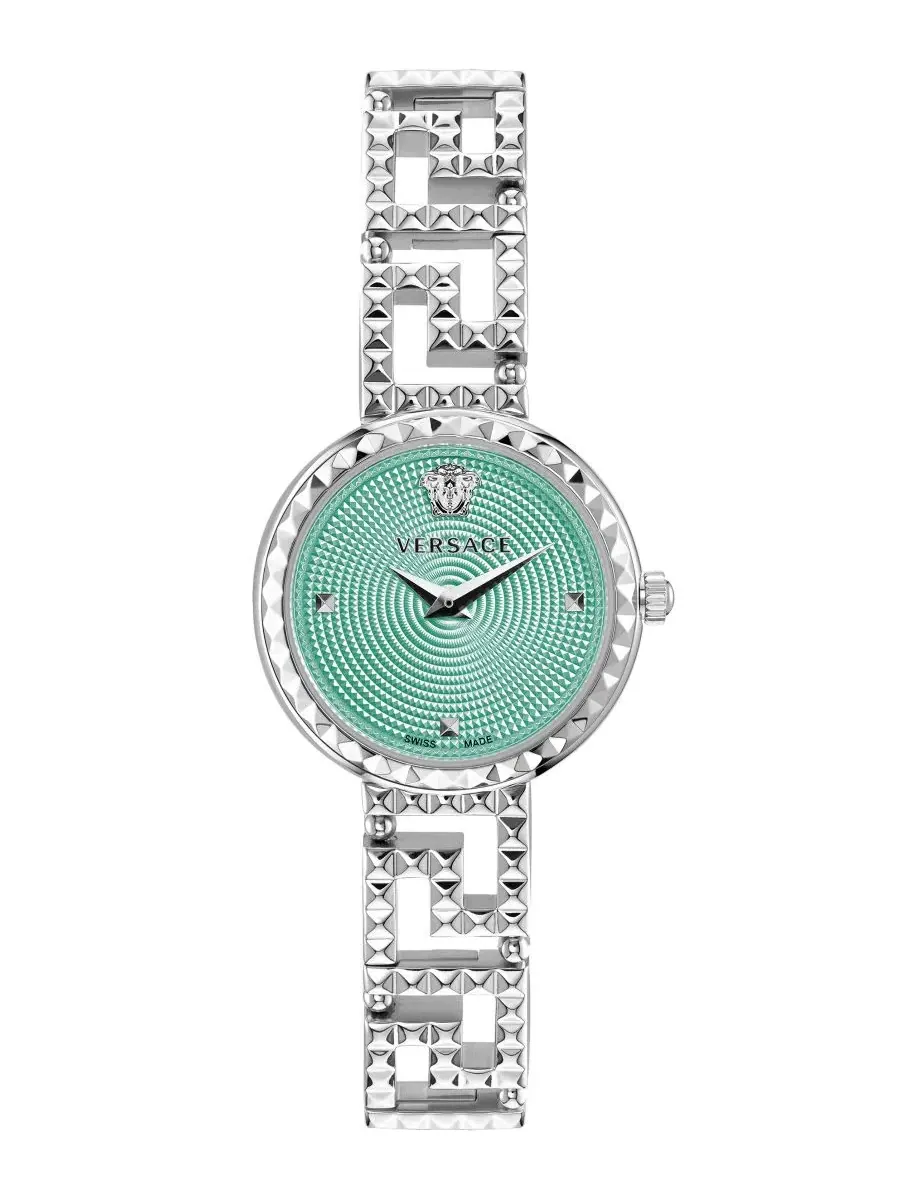 Женские часы Greca Goddess из нержавеющей стали, 28 мм Versace — изображение 1 из 5, оттенок серебряный