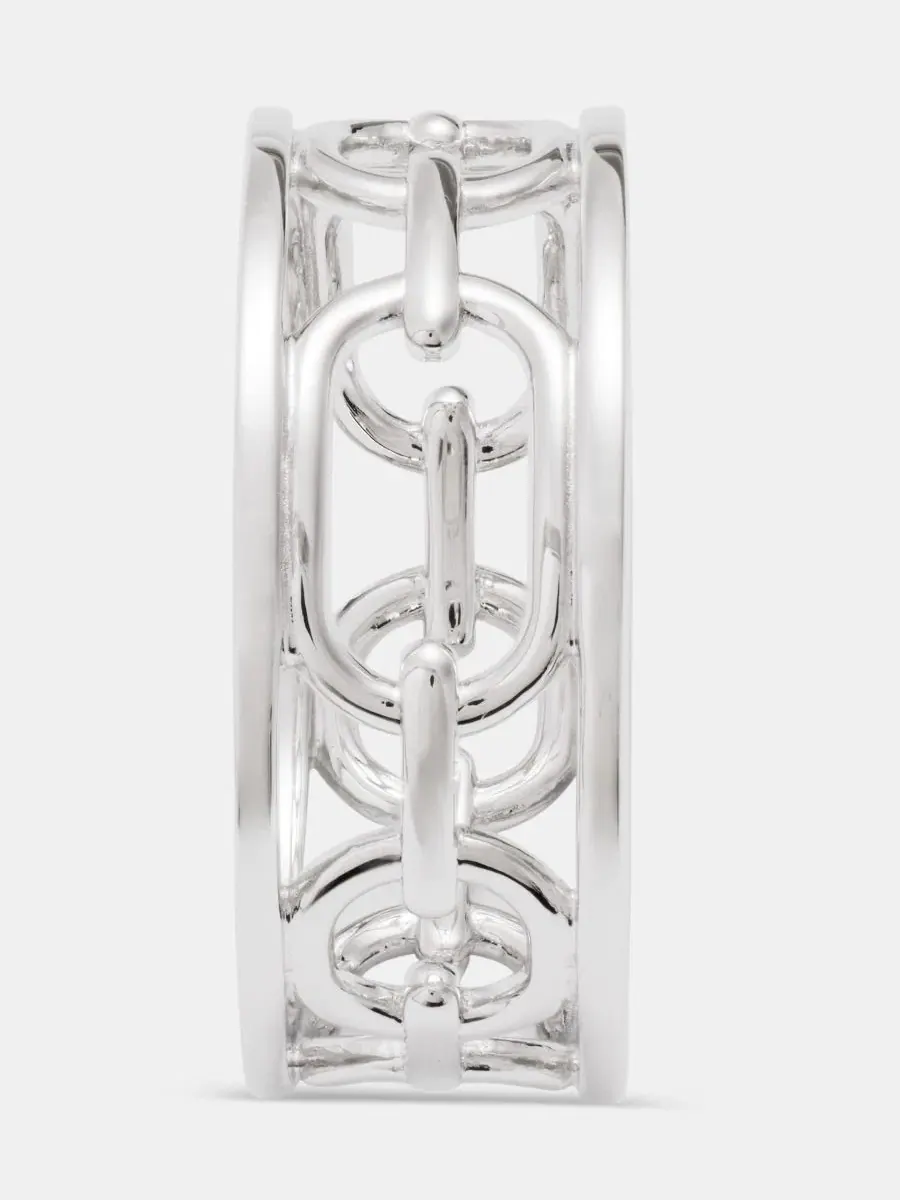 Кольцо с подвеской Watch Fob Lauren Ralph Lauren — изображение 2 из 4, оттенок серебряный