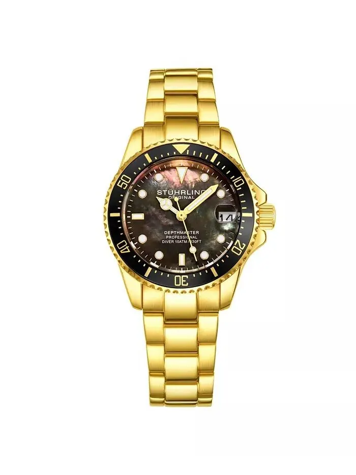 Женские модные кварцевые часы Diver Depth master 3950L, диаметр 32 мм Stuhrling