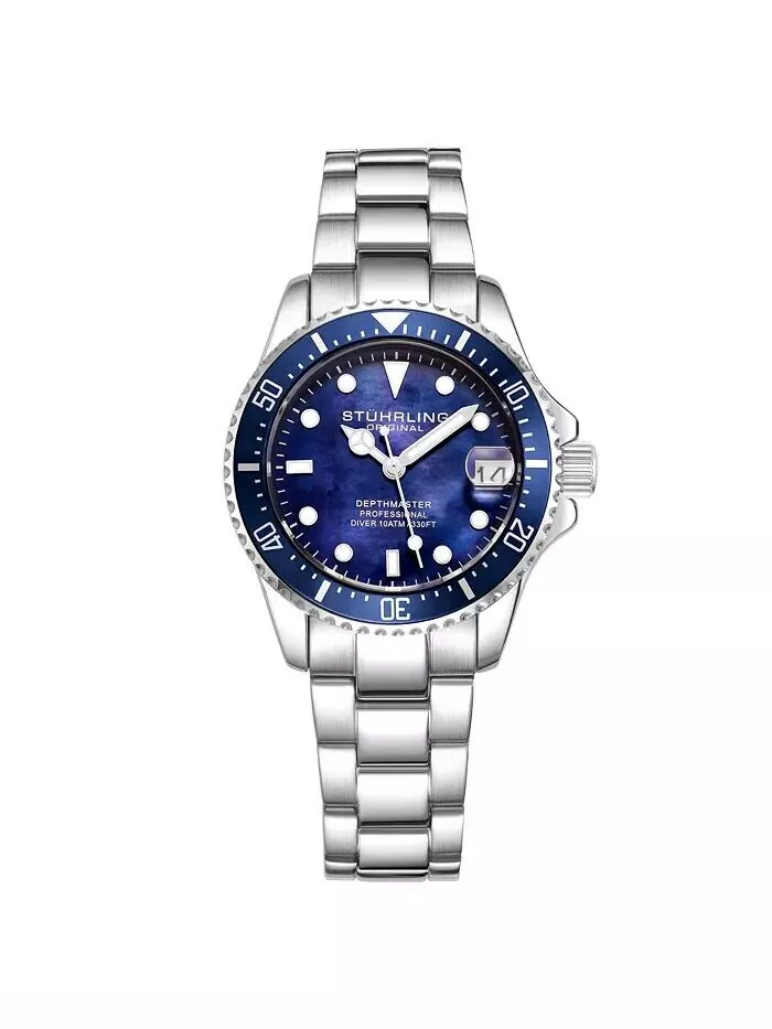 Женские модные кварцевые часы Diver Depth master 3950L, диаметр 32 мм Stuhrling