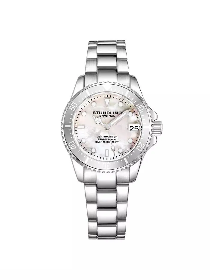 Женские модные кварцевые часы Diver Depth master 3950L, диаметр 32 мм Stuhrling
