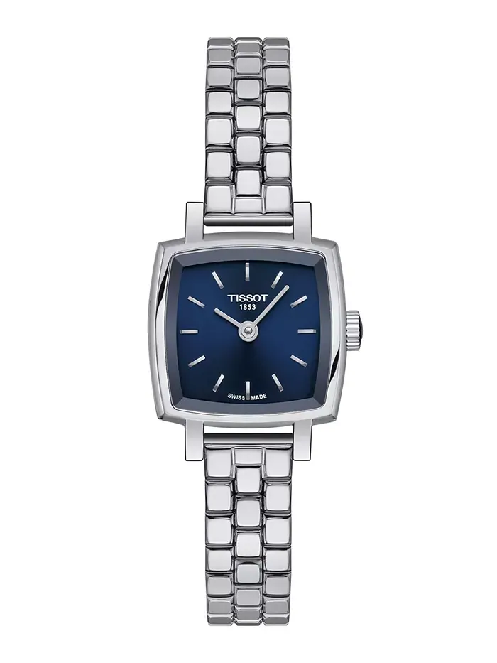 Женские швейцарские часы Lovely Square на стальном браслете 20 мм Tissot — изображение 1 из 5