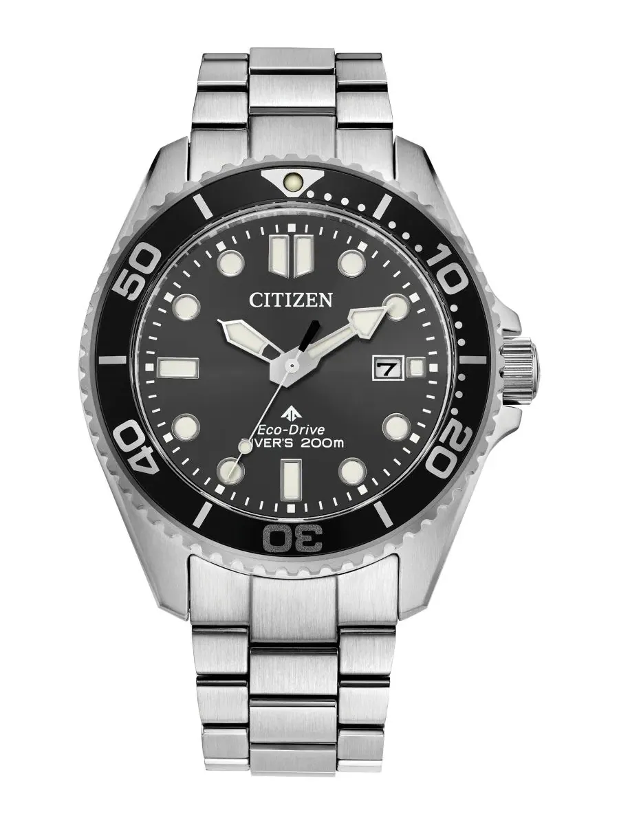 Мужские наручные часы Promaster Dive 3 с браслетом из нержавеющей стали серебристого цвета, диаметр