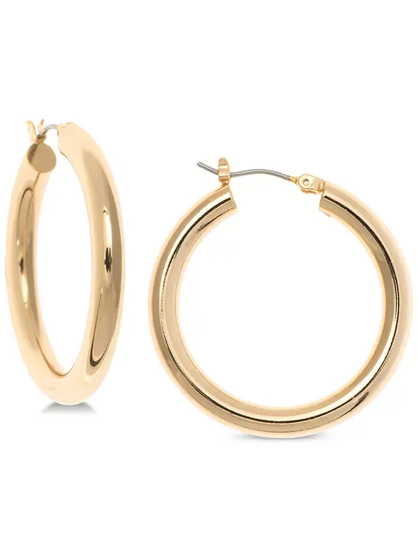 Серьги-Кольца среднего размера Lauren Ralph Lauren — изображение 1 из 3, оттенок золото