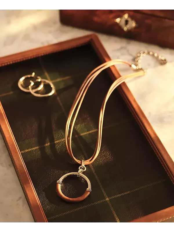 Серьги-Кольца среднего размера Lauren Ralph Lauren — изображение 3 из 3, оттенок золото