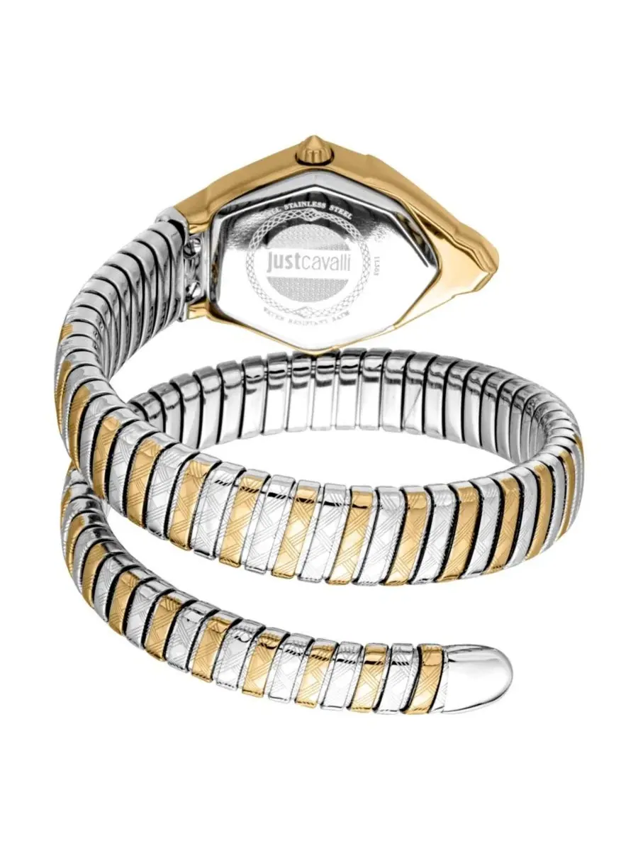 Женские часы Glam Chic Quartz с браслетом из нержавеющей стали Just Cavalli — изображение 2 из 3, оттенок золотистый