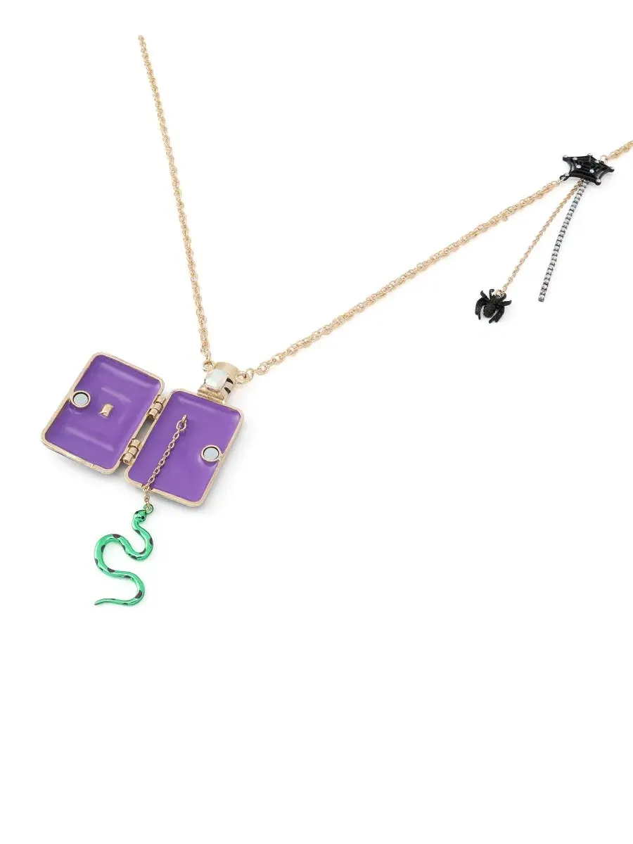 Кулон-подвеска с ядовитым зельем Faux-Stone Halloween Poison Potion Pendant Necklace Betsey Johnson — изображение 4 из 5