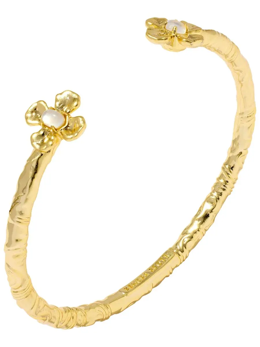 Браслет-манжета Imitation Pearl Leanne Kendra Scott — изображение 2 из 4, оттенок золото