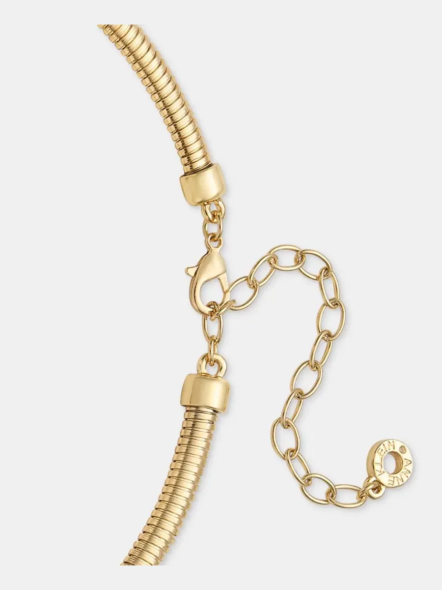 Ожерелье с подвеской-жемчугом Omega Anne Klein — изображение 4 из 5, оттенок белый