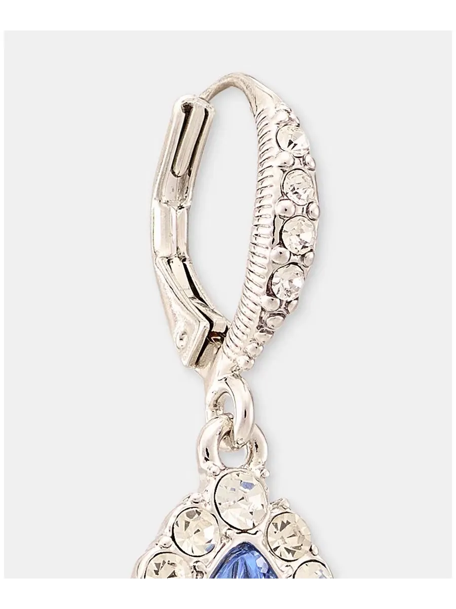 Серьги-подвески каплевидные с кристаллами Crystal Pear-Shape Drop Givenchy — изображение 4 из 4, оттенок голубой