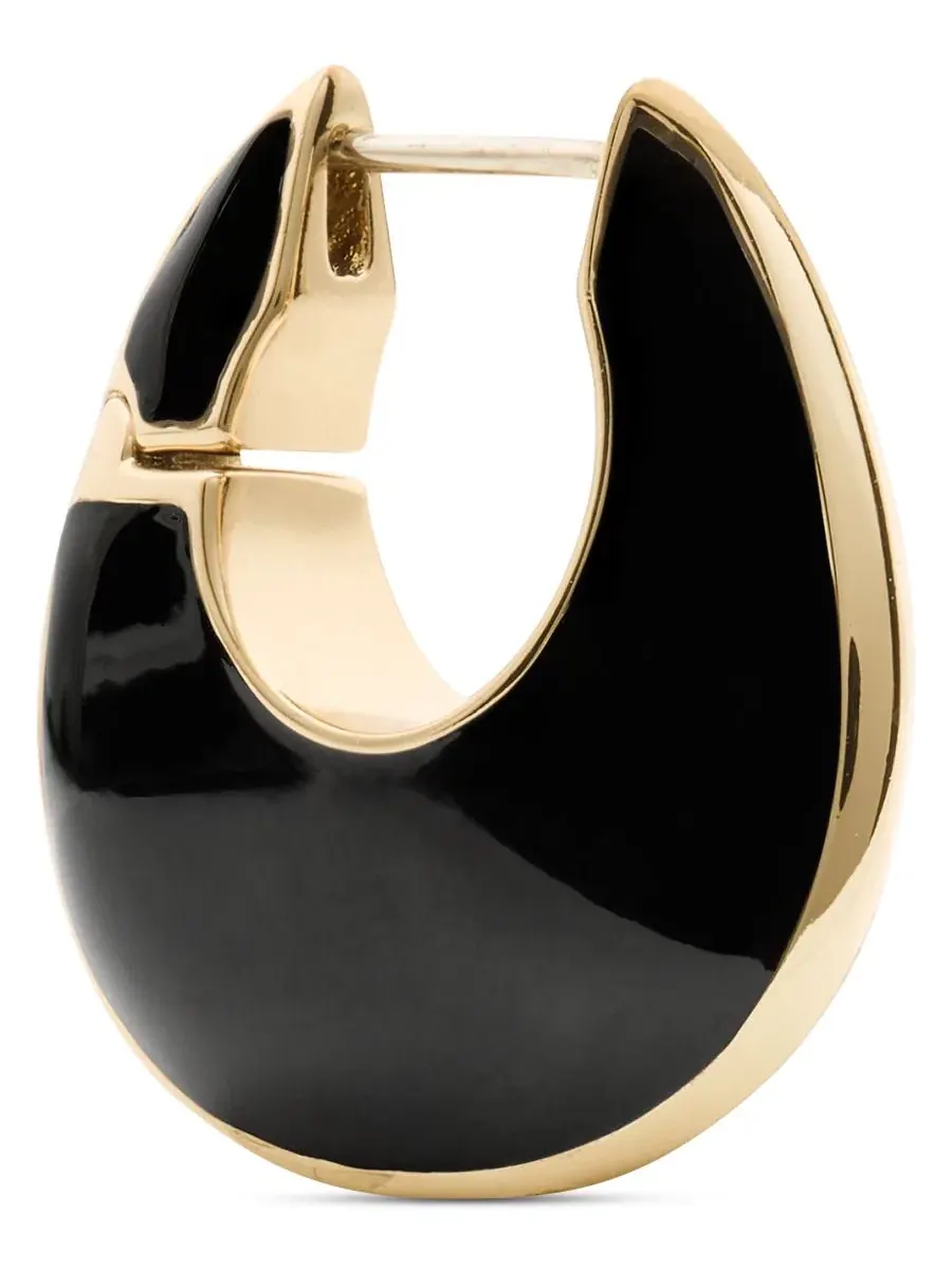Серьги-кольца с кристаллами kate spade new york — изображение 2 из 3, оттенок черный