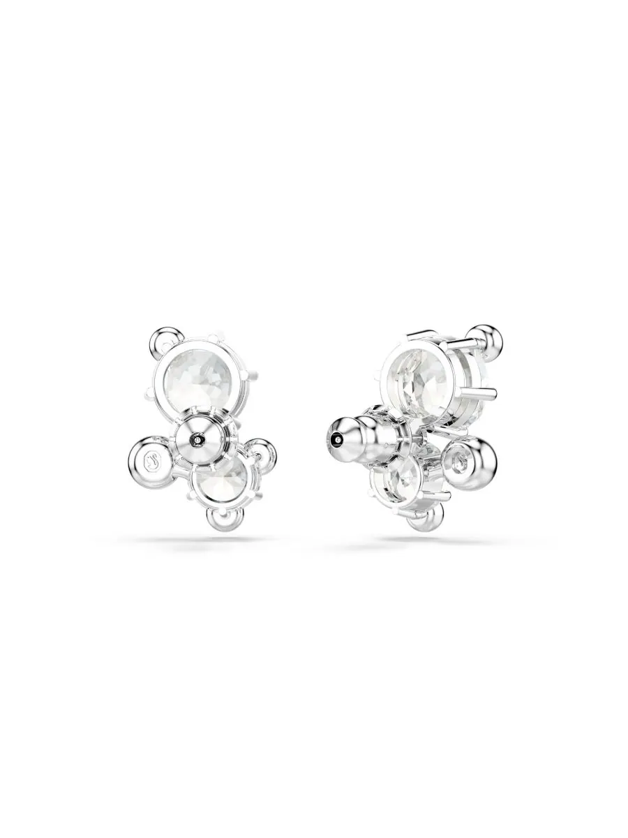 Серьги-гвоздики Constella с родиевым покрытием Swarovski — изображение 4 из 5, оттенок серебристый прозрачный