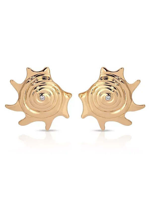Крупные серьги Sorrento Ettika — изображение 2 из 4, оттенок золото
