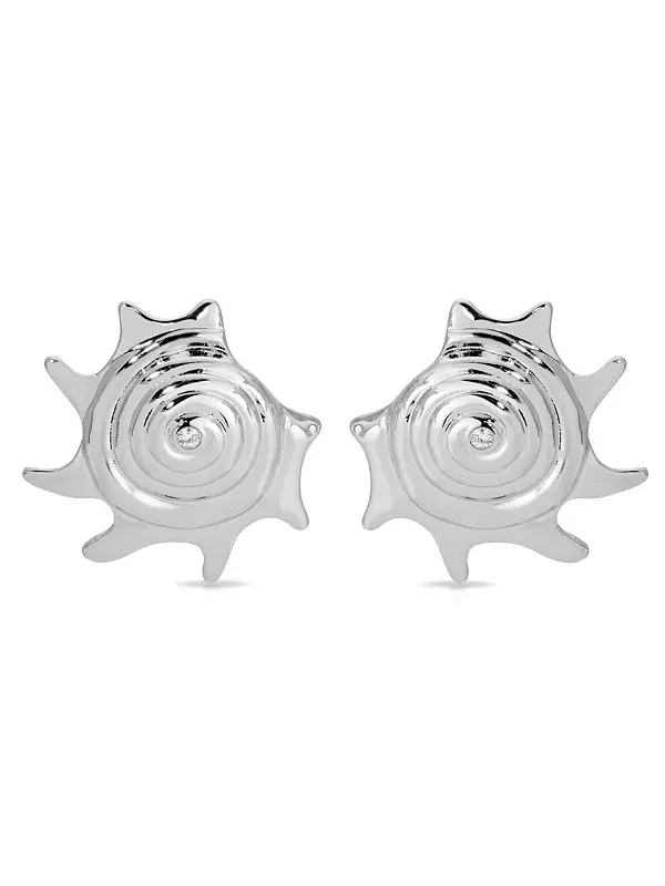 Крупные серьги Sorrento Ettika — изображение 2 из 4, оттенок серебряный