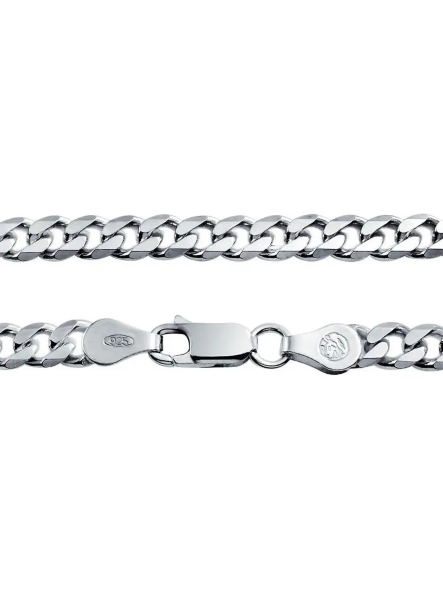 Массивная массивная цепочка Miami Cuban Curb Chain из стерлингового серебра 925 пробы с алмазной — изображение 3 из 4