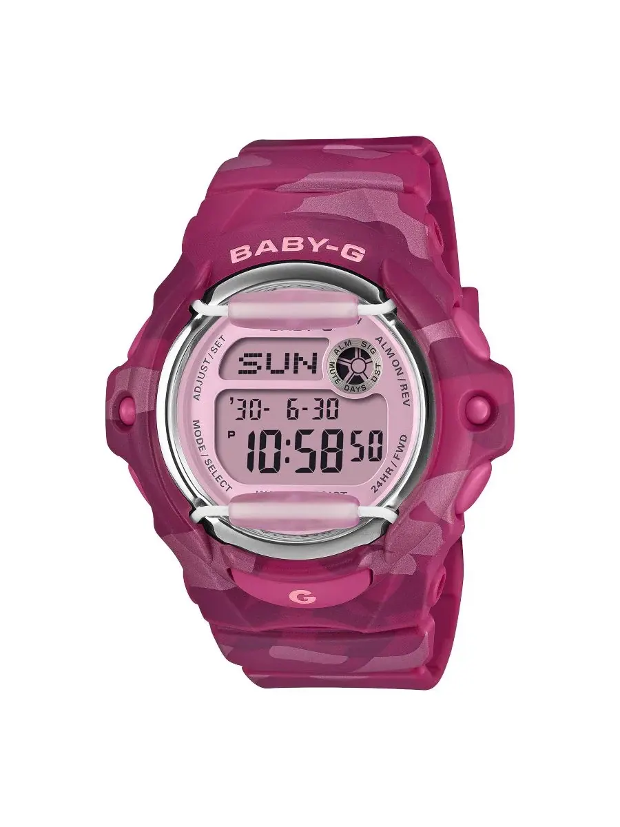 Наручные часы G-Shock Baby-G с розовым корпусом и ремешком — розовый